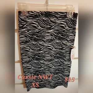 Zebra print xs Cassie skirt